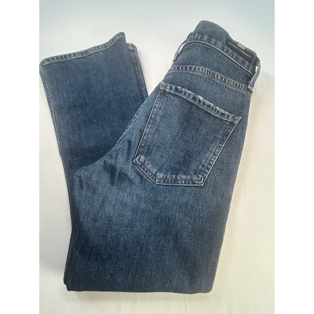 Citizens of Humanity Demy Petite Cropped Flare Jeans Women 25 Blue 1782B-372